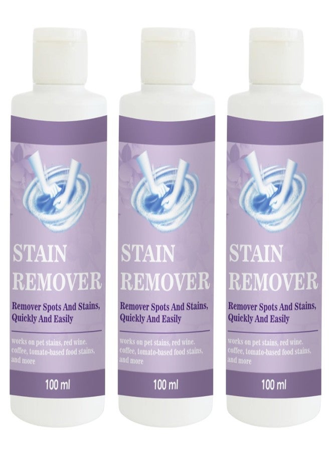 مزيل بقع الأقمشة توفوس البنفسجي | محلول تنظيف للملابس والأقمشة والمفروشات والمناشف والستائر وأغطية الأسرة والملابس اليومية القابلة للغسل | عبوة من 3 قطع | 100 مل لكل قطعة - Image 1